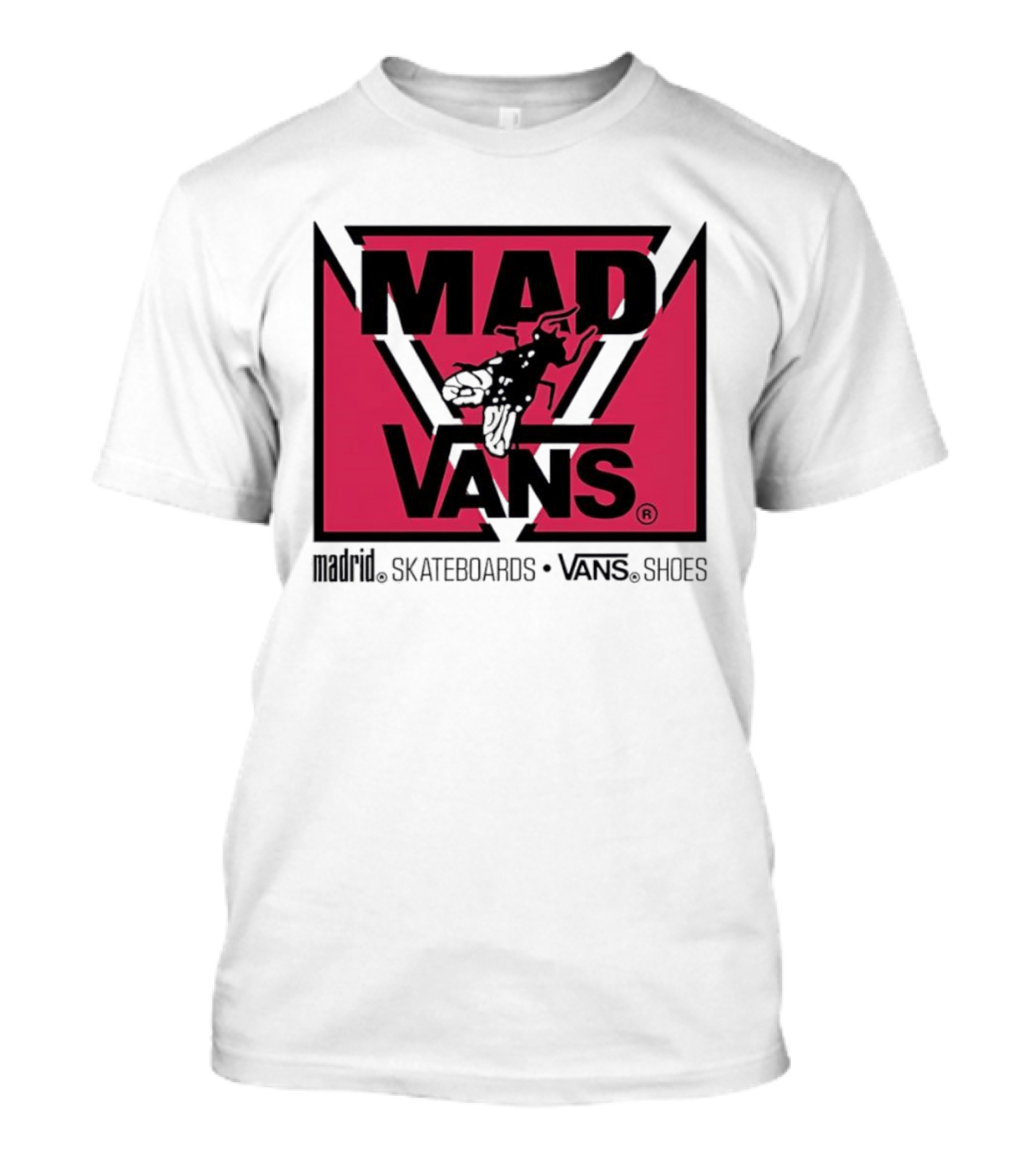 MAD Vans Madrid Skateboards Vans Shoes T-Shirt