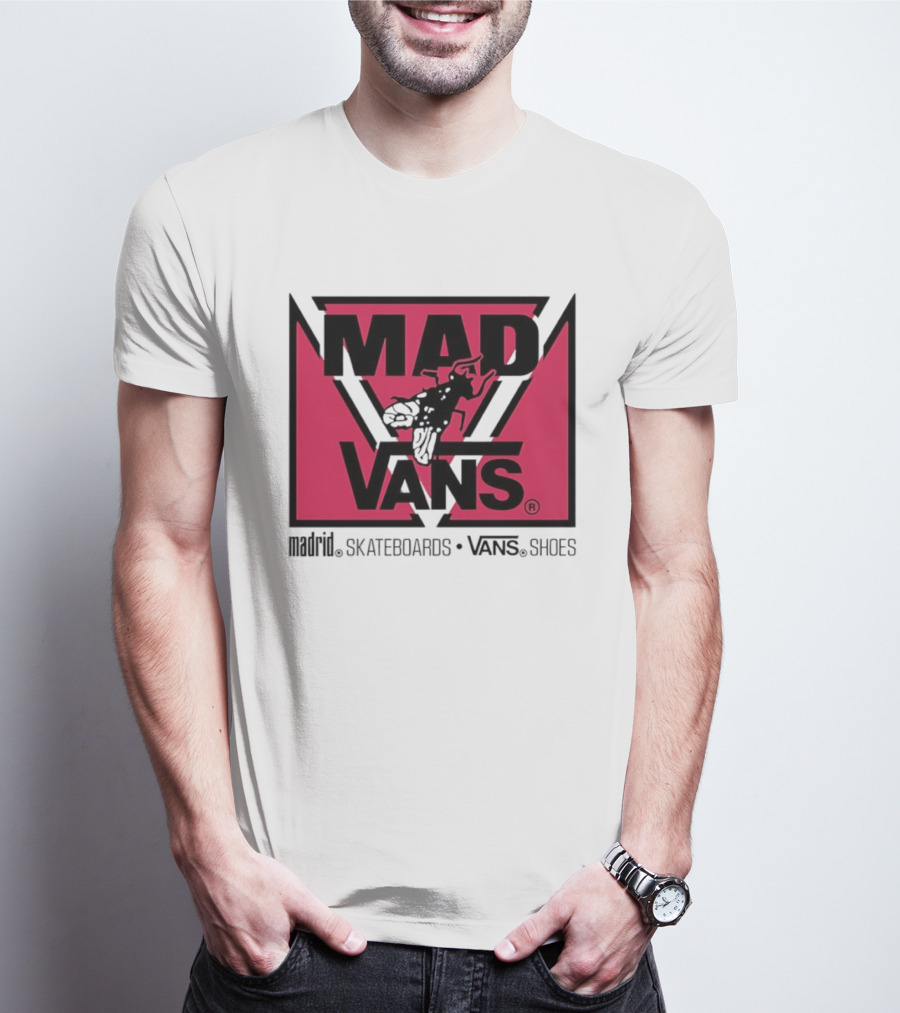 MAD Vans Madrid Skateboards Vans Shoes T-Shirt
