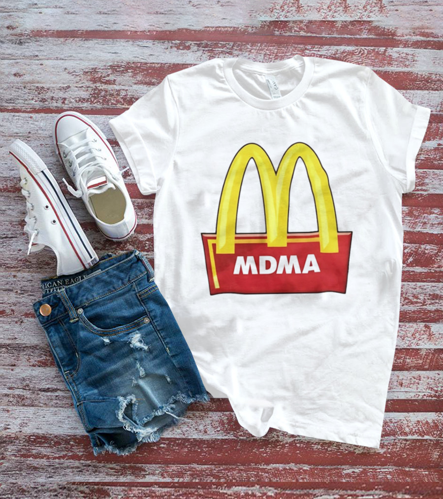 MDMA McDonald's Parody Golden Arches T-Shirt