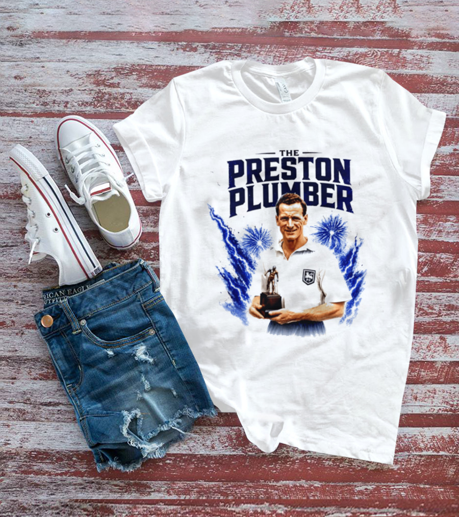 The Preston Plumber Tom Finney Football Legend T-Shirt