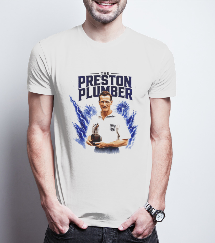 The Preston Plumber Tom Finney Football Legend T-Shirt
