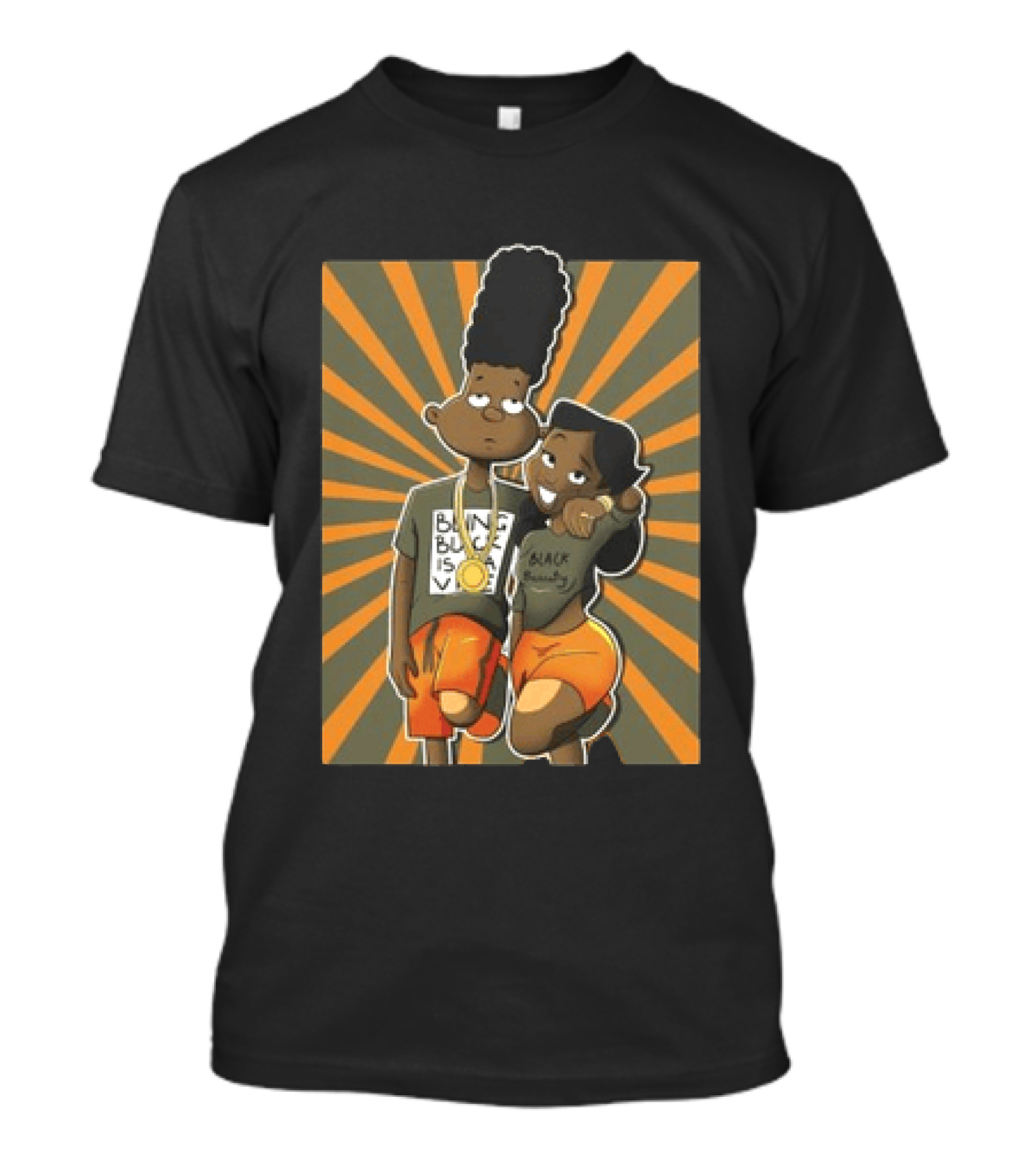 Black Beauty A Different Love Olive Green And Orange Jordan 5S Matching Sneaker T-Shirt