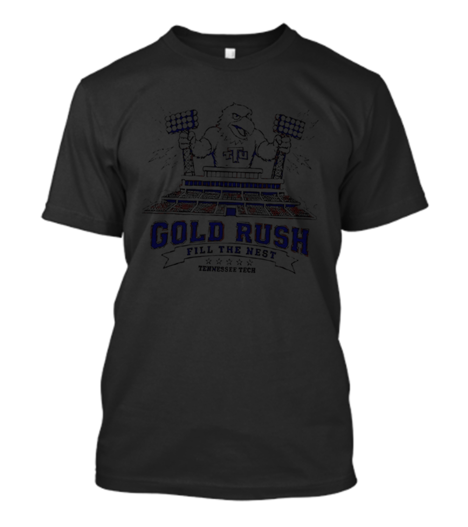 Tennessee Tech Awesome Eagle Fill The Nest 2026 Cold Rush Stadium Lights T-Shirt