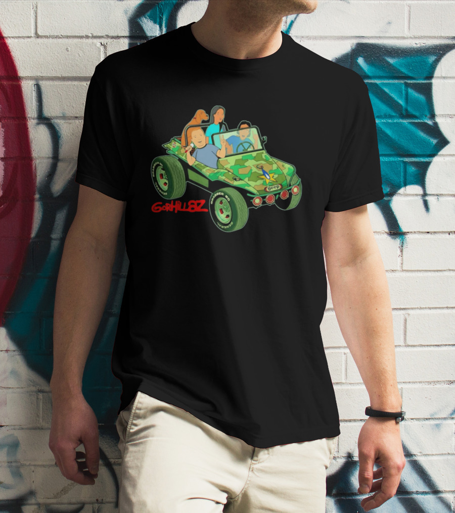 Gorhillaz Geep Bobby Hill Connie Souphanousinphone Unique Crossover Jeep Adventure T-Shirt