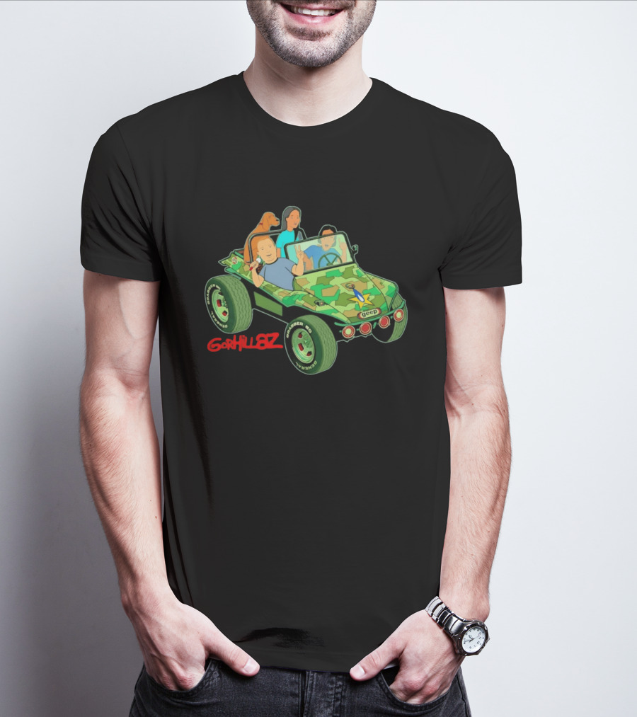 Gorhillaz Geep Bobby Hill Connie Souphanousinphone Unique Crossover Jeep Adventure T-Shirt