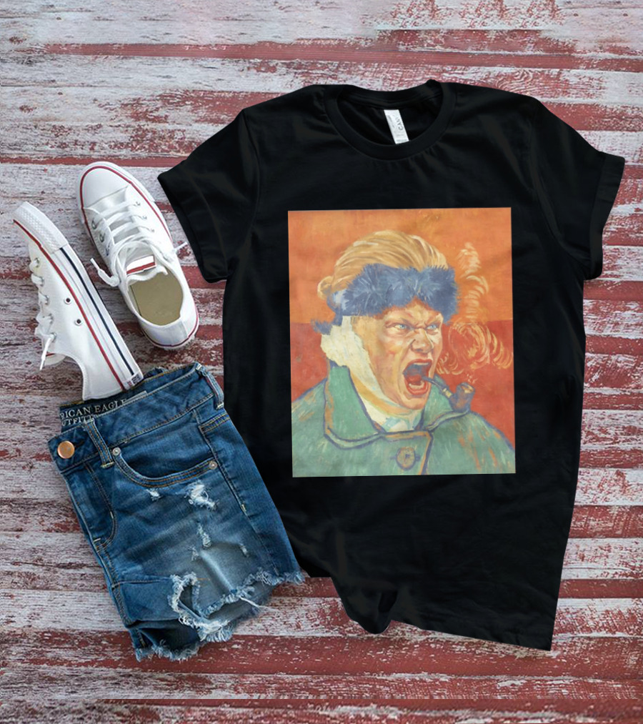 Erling Haaland Van Gogh Pipe Smoking T-Shirt
