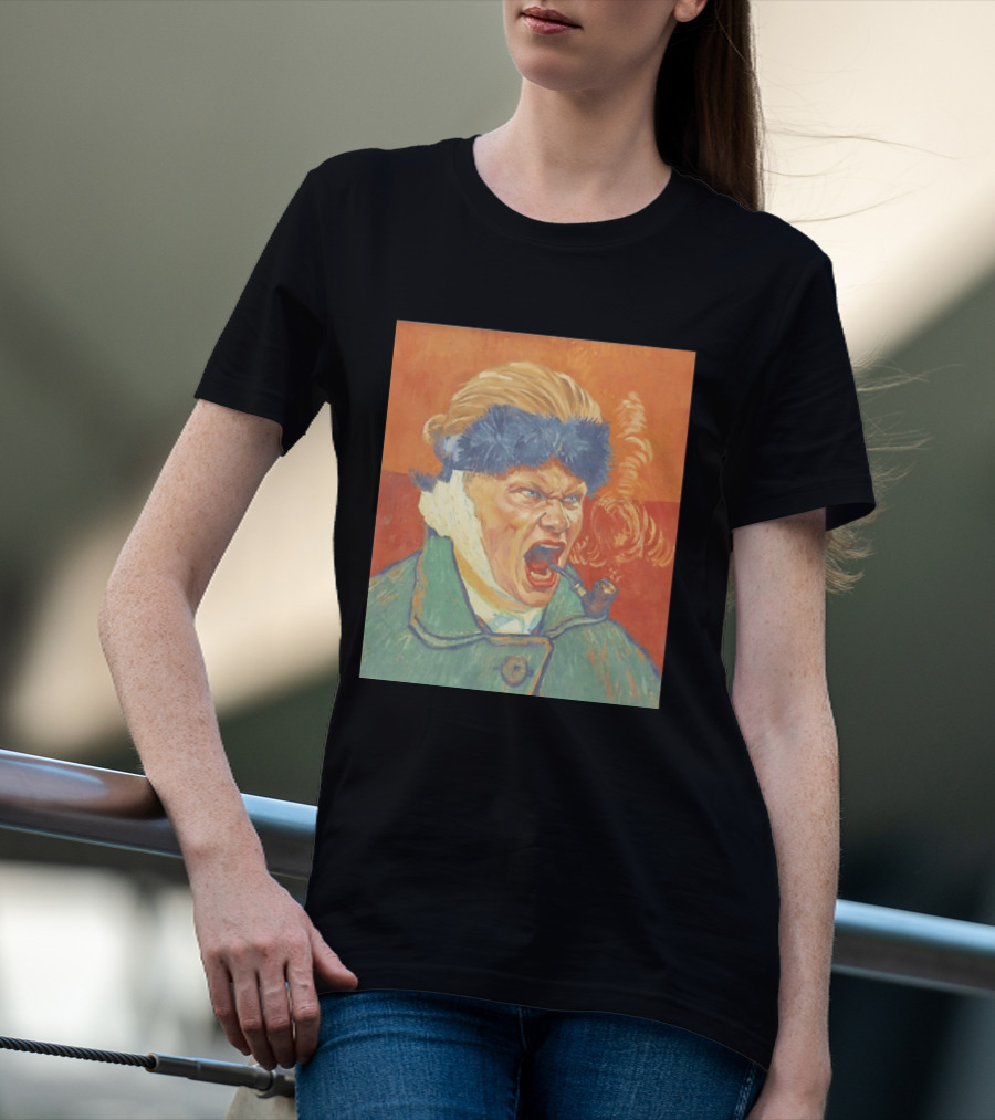 Erling Haaland Van Gogh Pipe Smoking T-Shirt