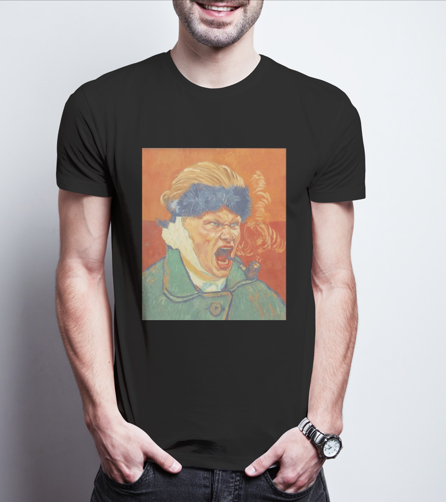 Erling Haaland Van Gogh Pipe Smoking T-Shirt