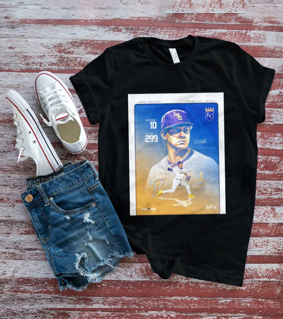 Grant Fontenot Kansas City Royals MLB Draft Round 10 Pick 299 T-Shirt