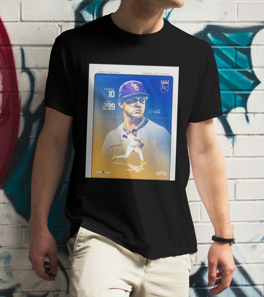 Grant Fontenot Kansas City Royals MLB Draft Round 10 Pick 299 T-Shirt