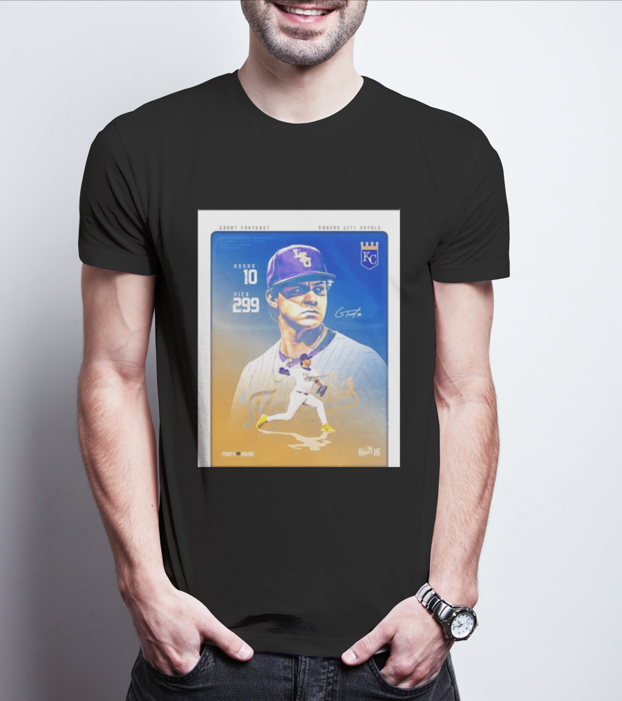 Grant Fontenot Kansas City Royals MLB Draft Round 10 Pick 299 T-Shirt