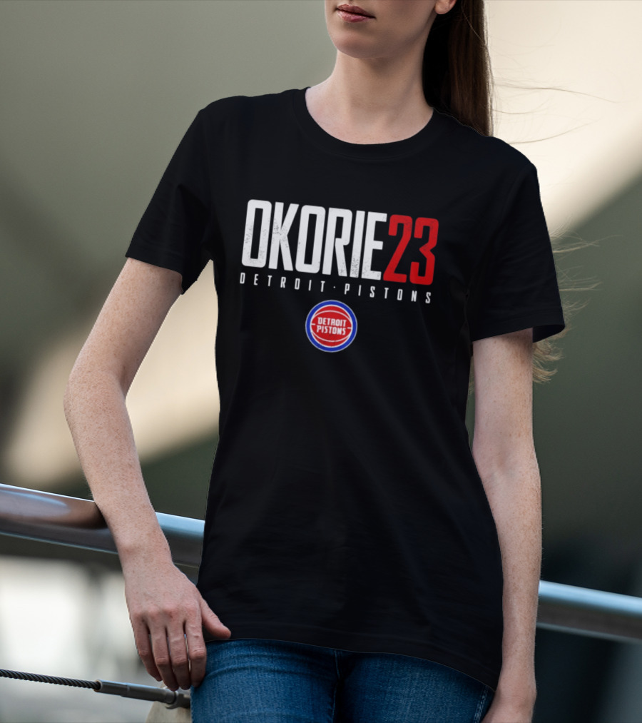 Okorie 23 Detroit Pistons T-Shirt