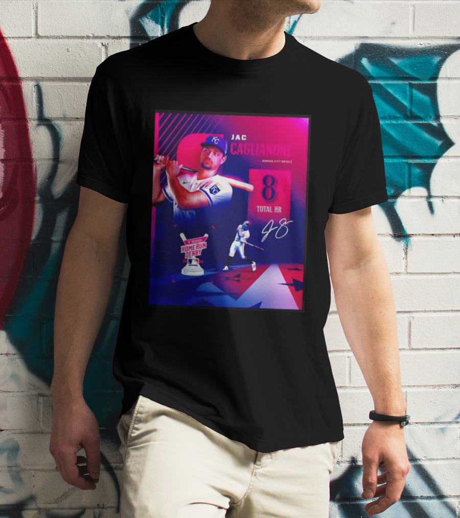 Jac Caglianone Kansas City Royals Home Run Derby 2026 8 Total HR T-Shirt