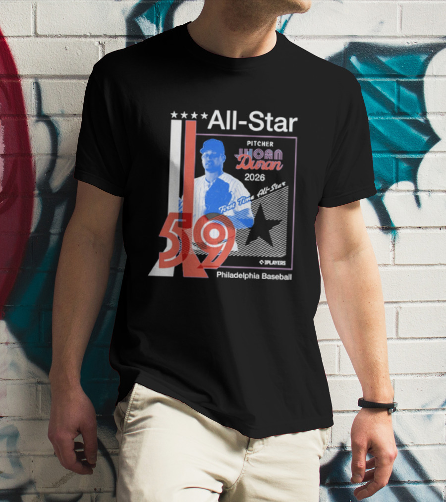 All Star Pitcher Jhoan Duran 2026 First Time Star 59 Philadelphia Baseball T-Shirt