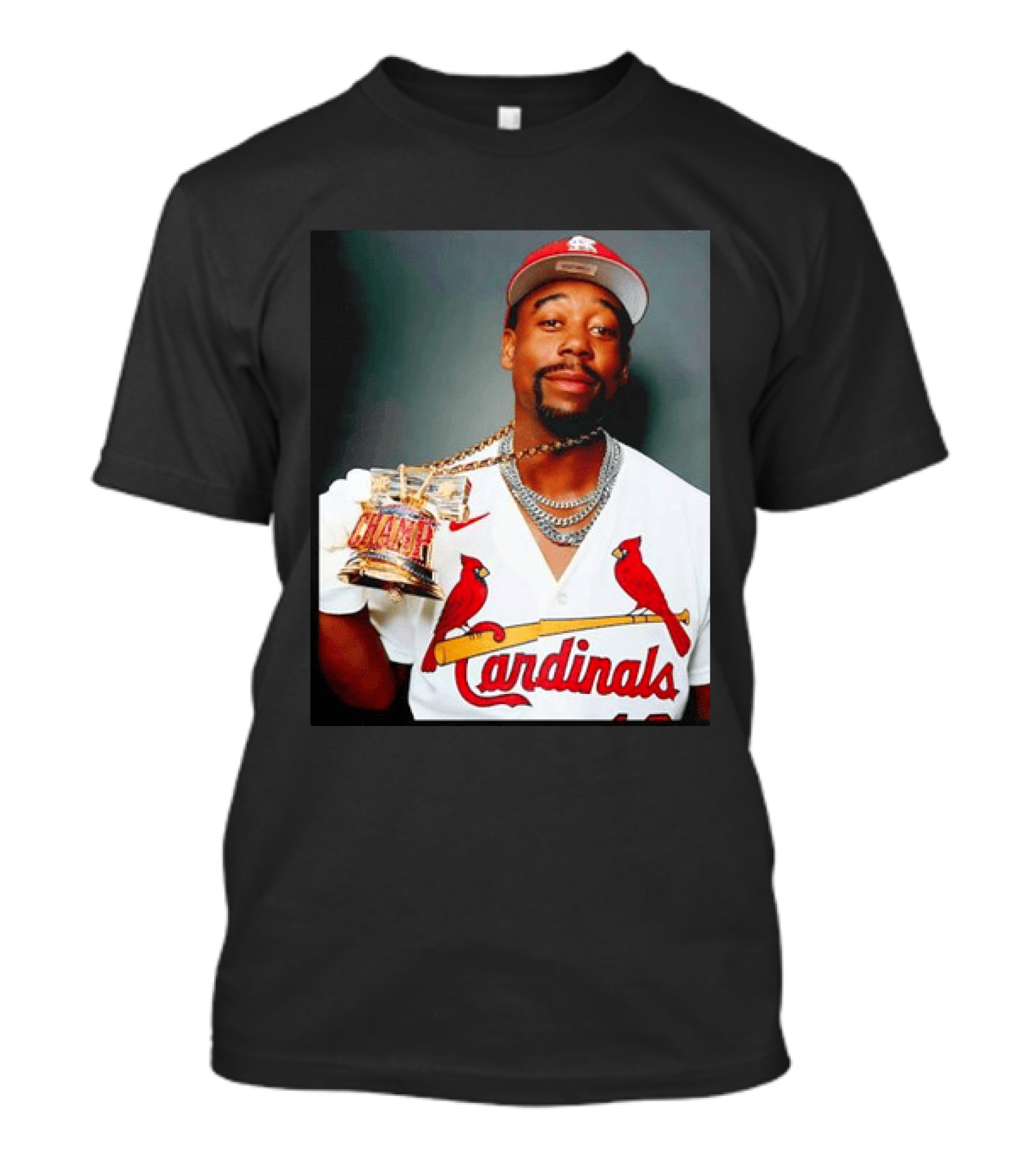 St Louis Cardinals Jordan Walker Champ Trophy Baseball T-Shirt