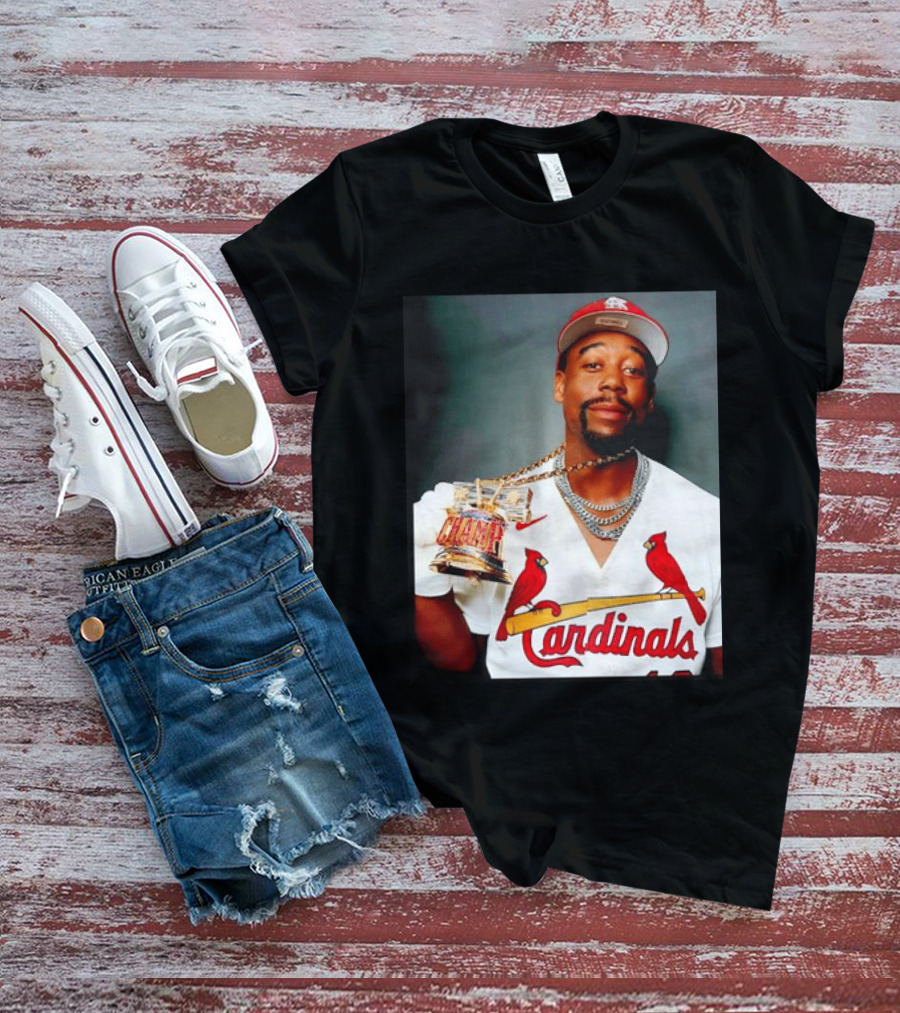 St Louis Cardinals Jordan Walker Champ Trophy Baseball T-Shirt