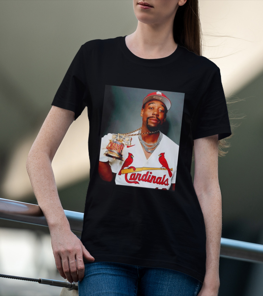 St Louis Cardinals Jordan Walker Champ Trophy Baseball T-Shirt