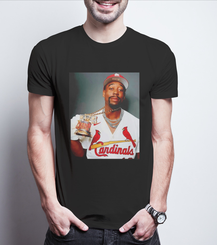 St Louis Cardinals Jordan Walker Champ Trophy Baseball T-Shirt