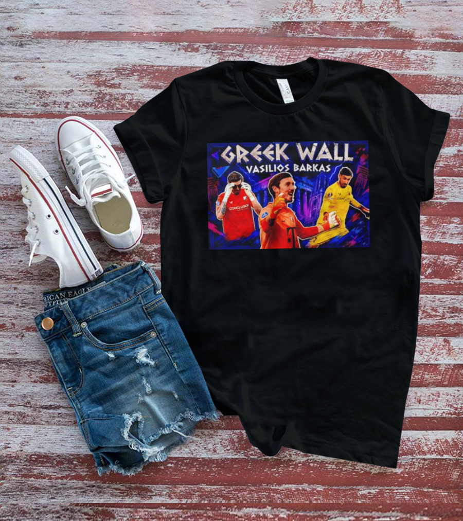 Greek Wall Vasilios Barkas Goalkeeper Collage T-Shirt