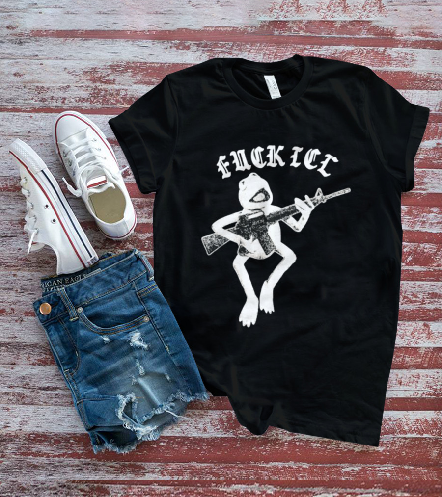 FUCKICE Kermit Frog United Snakes Meme T-Shirt