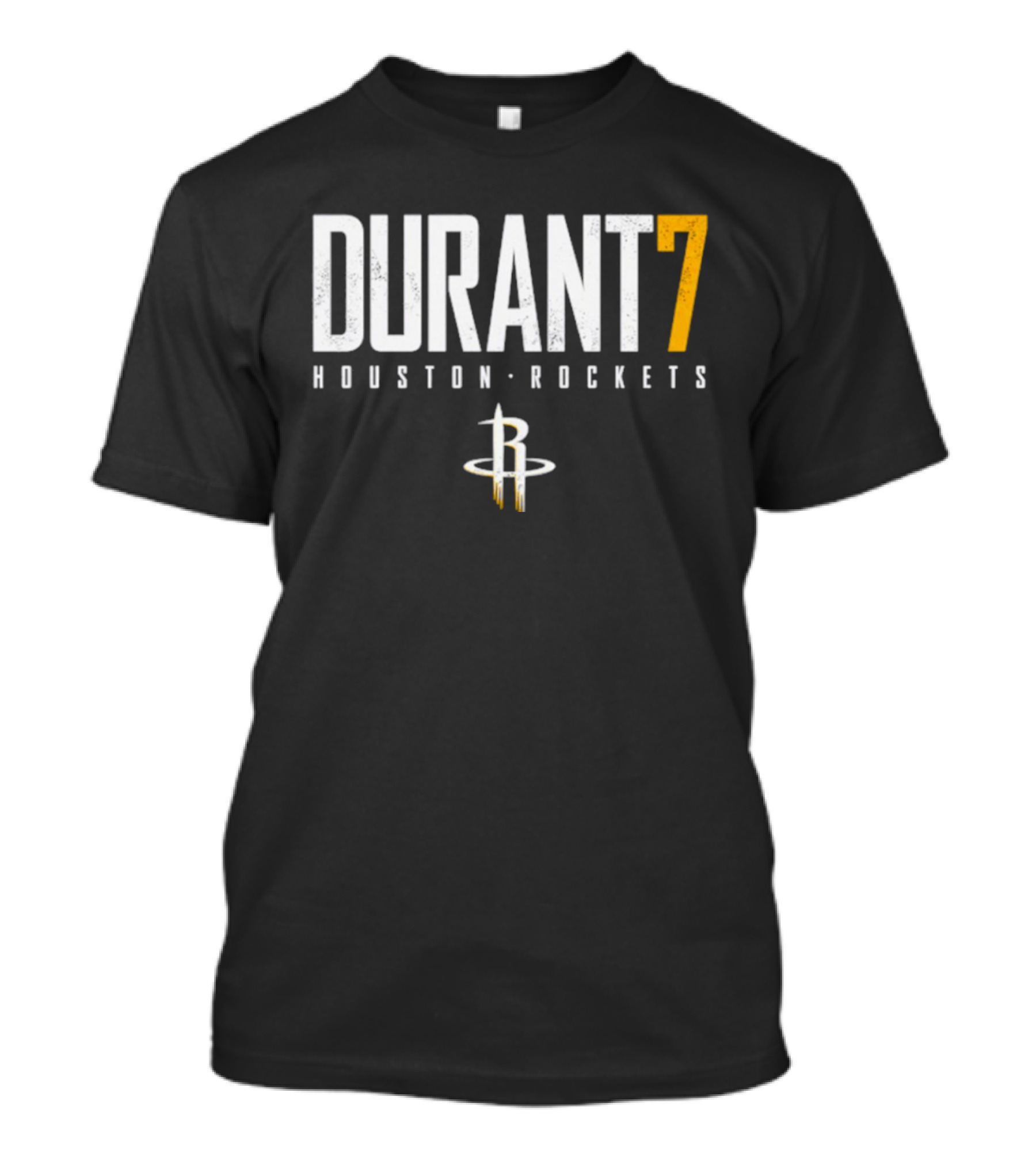 Kevin Durant 7 Houston Rockets Logo Official NBA T-Shirt