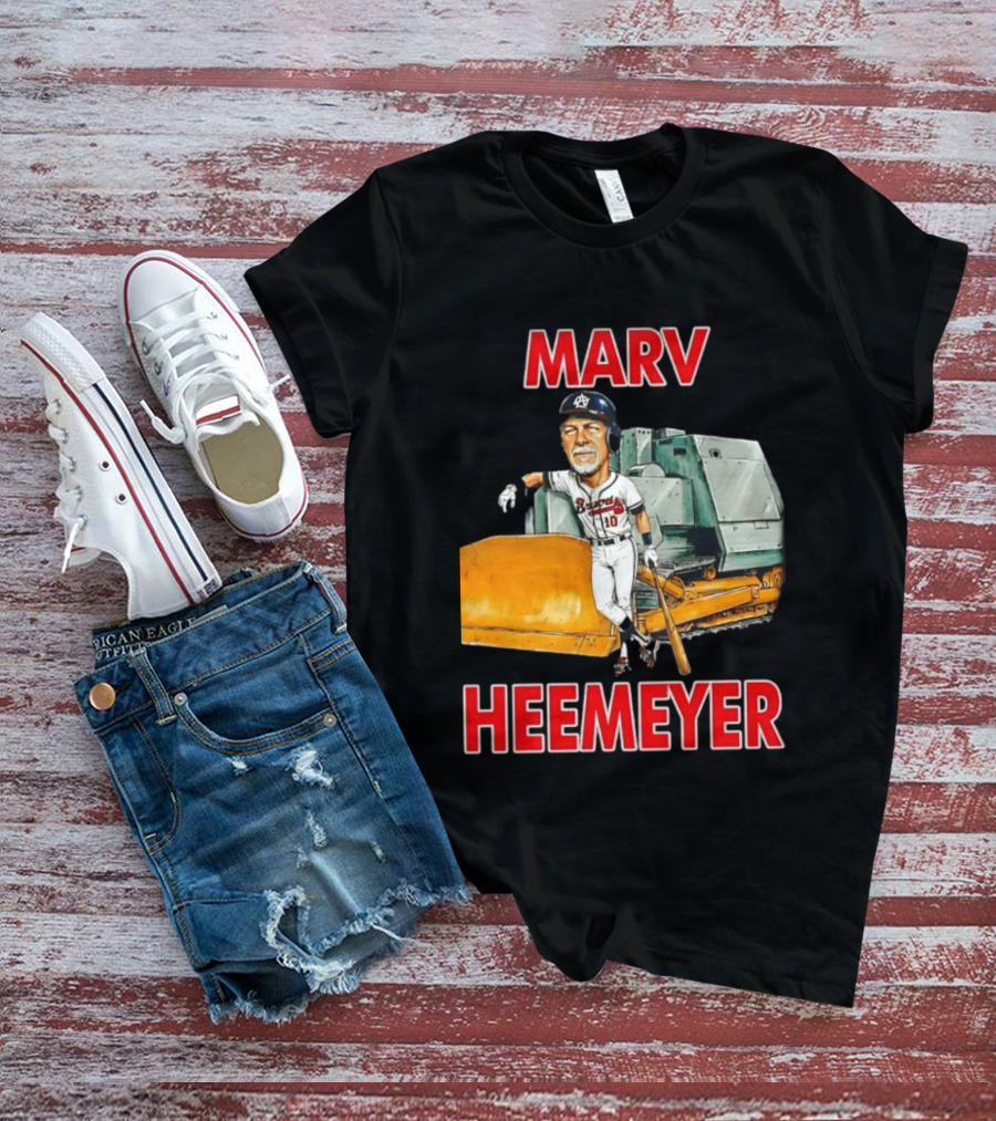 Marv Heemeyer Braves Player And Bulldozer Combo T-Shirt