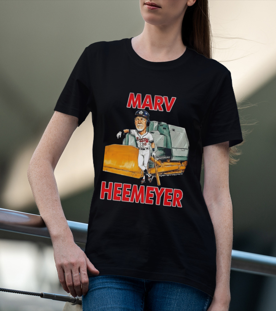 Marv Heemeyer Braves Player And Bulldozer Combo T-Shirt