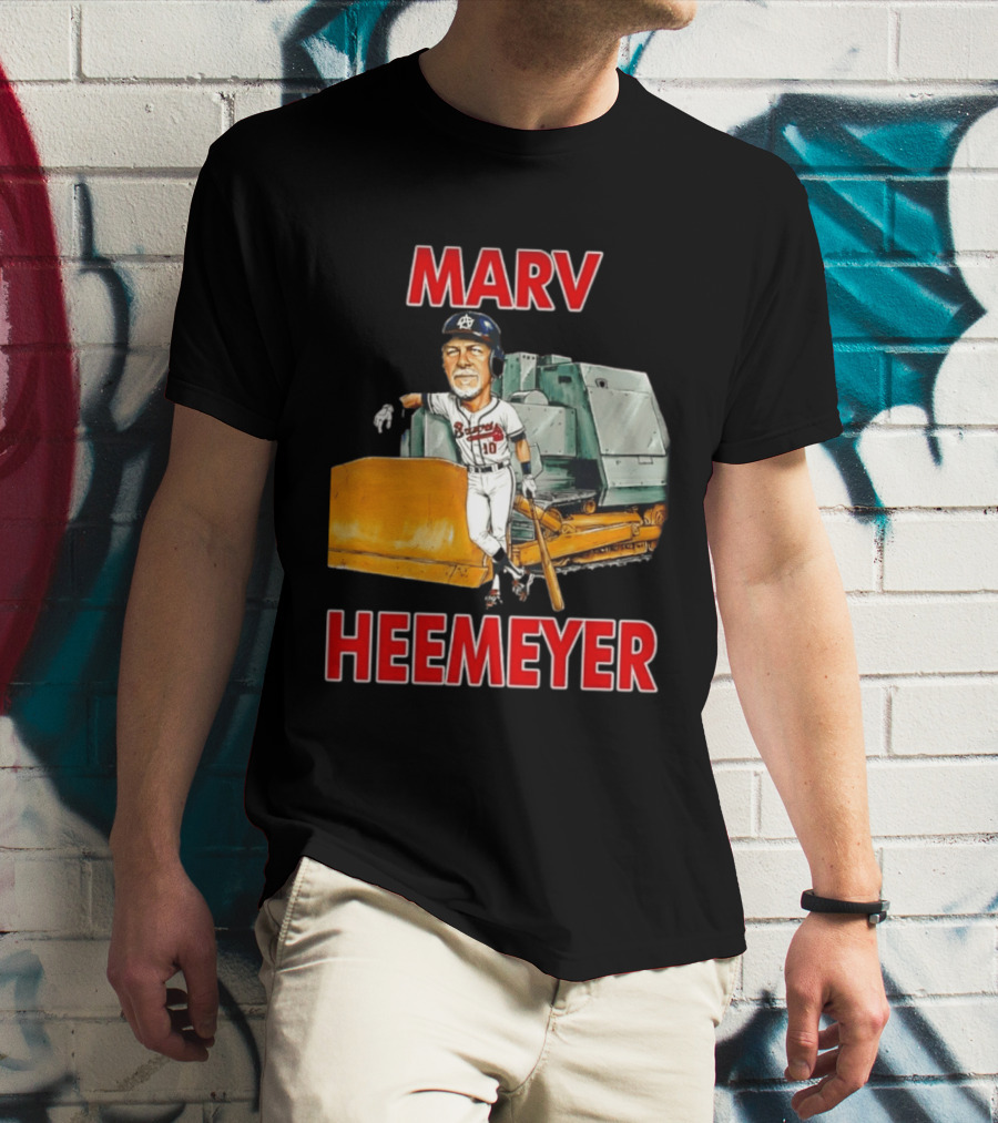 Marv Heemeyer Braves Player And Bulldozer Combo T-Shirt