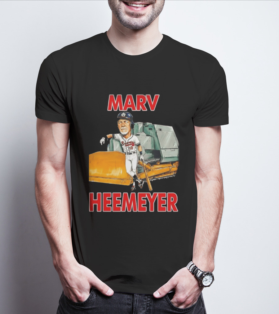 Marv Heemeyer Braves Player And Bulldozer Combo T-Shirt