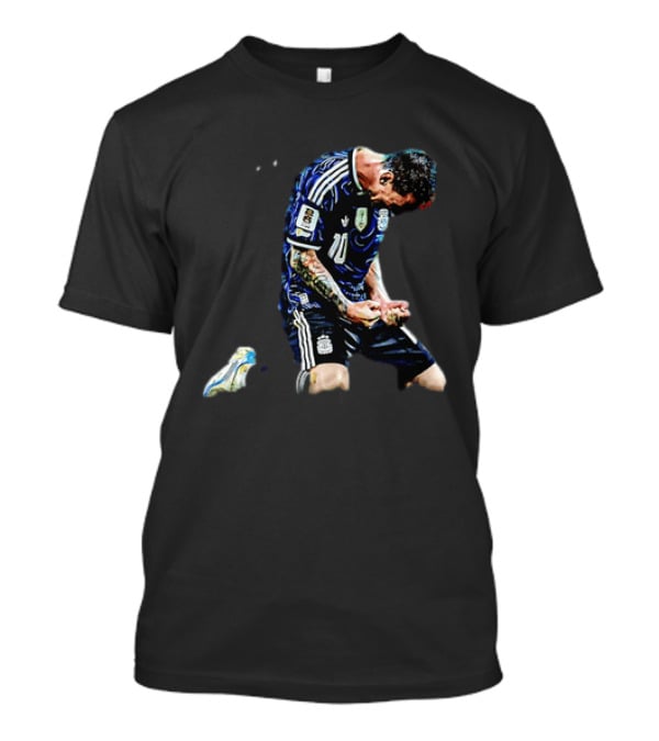 Messi Celebrates Argentina Victory With Passion And Emotion T-Shirt