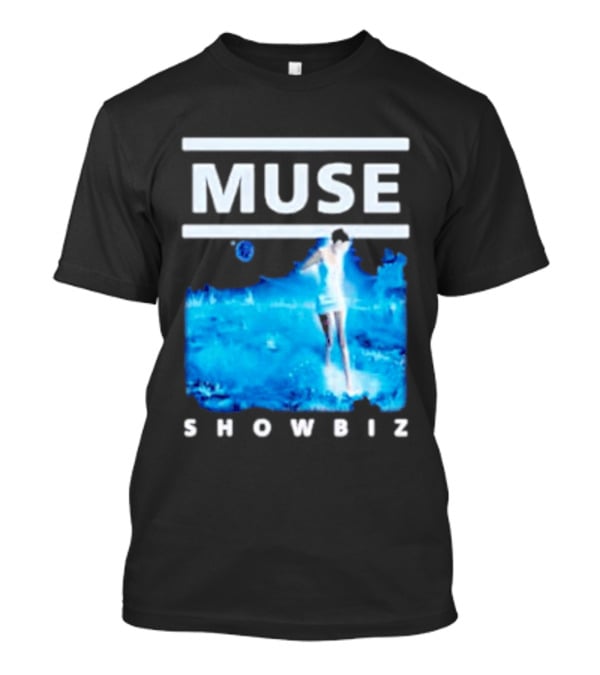 Muse Showbiz Album Cover Art Blue Aesthetic T-Shirt