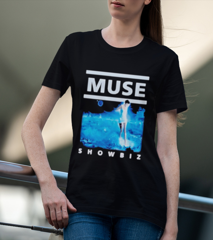Muse Showbiz Album Cover Art Blue Aesthetic T-Shirt