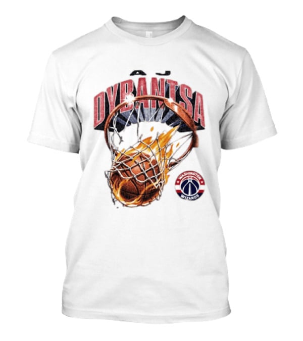 Dybantsa Washington Wizards Basketball Hoop On Fire T-Shirt
