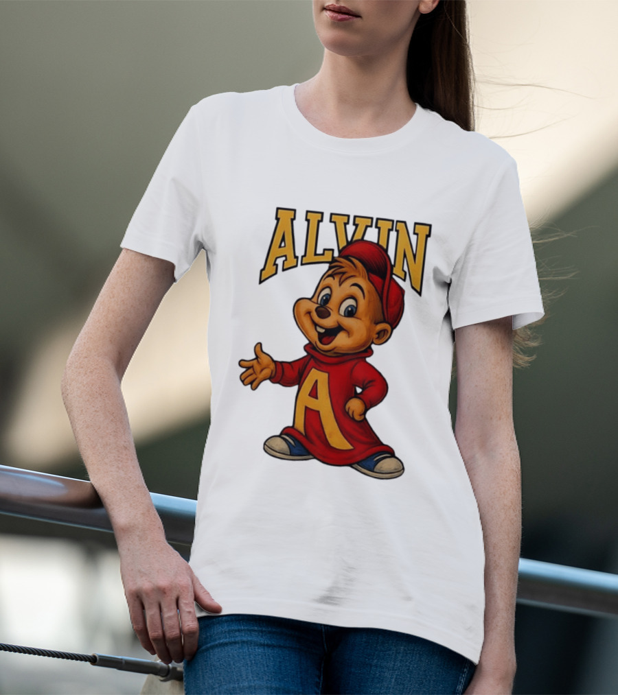 Alvin And The Chipmunks Alvin Character With Standing A T-Shirt