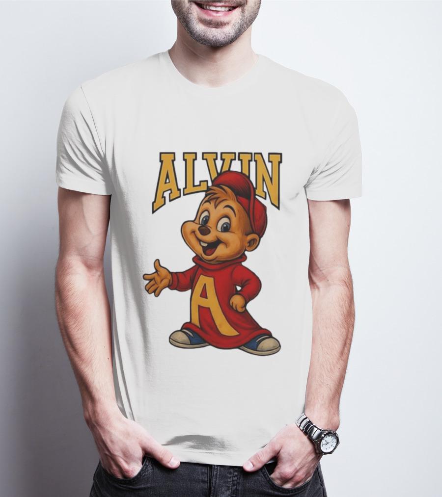 Alvin And The Chipmunks Alvin Character With Standing A T-Shirt