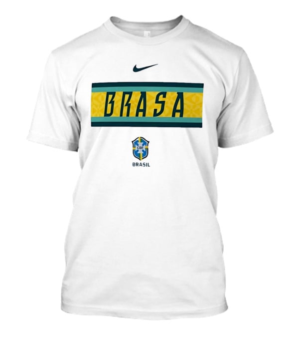Nike Brasa Brazil CBF Football Crest T-Shirt
