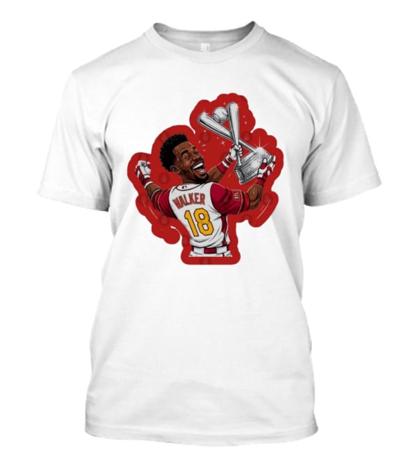 Jordan Walker 18 You Dont Boo Nobodies STL Victory Baseball Trophy T-Shirt