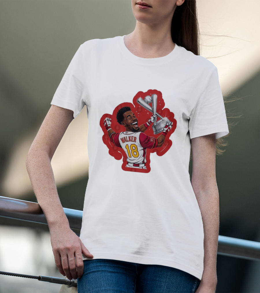 Jordan Walker 18 You Dont Boo Nobodies STL Victory Baseball Trophy T-Shirt