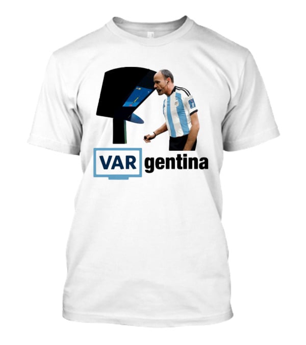 VAR Argentina Football Referee Interaction T-Shirt