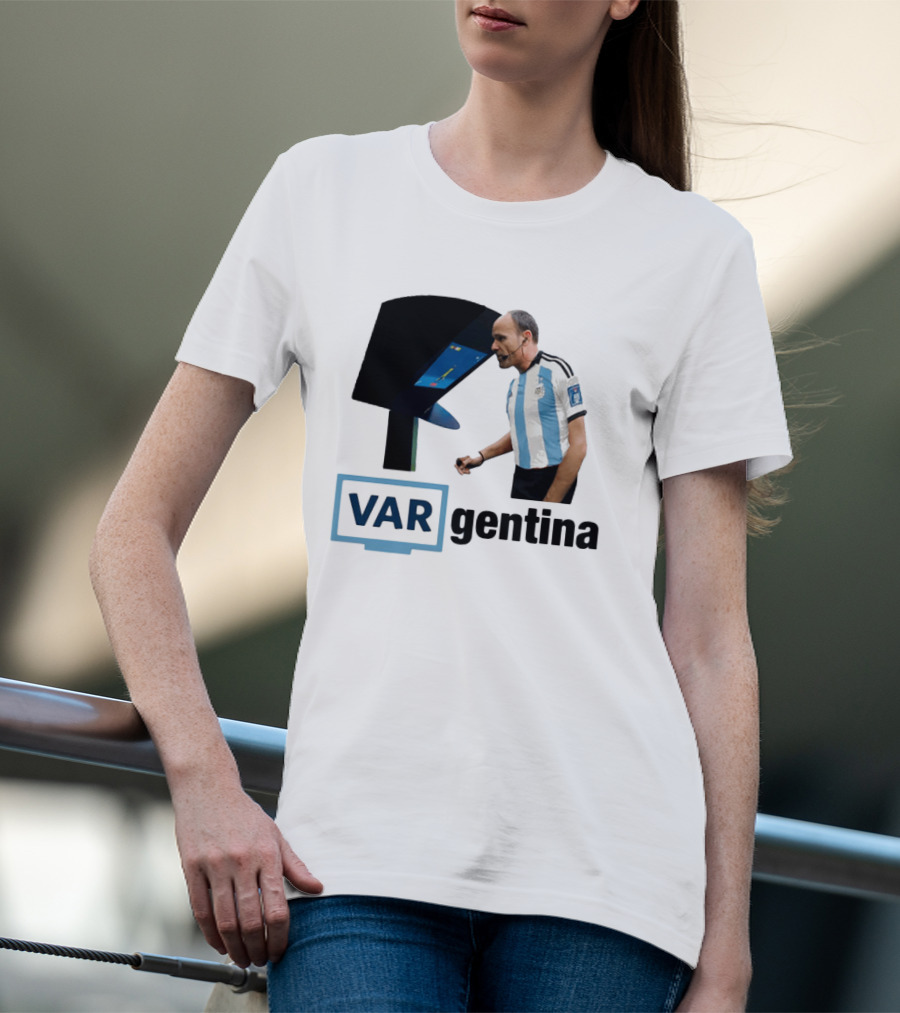 VAR Argentina Football Referee Interaction T-Shirt