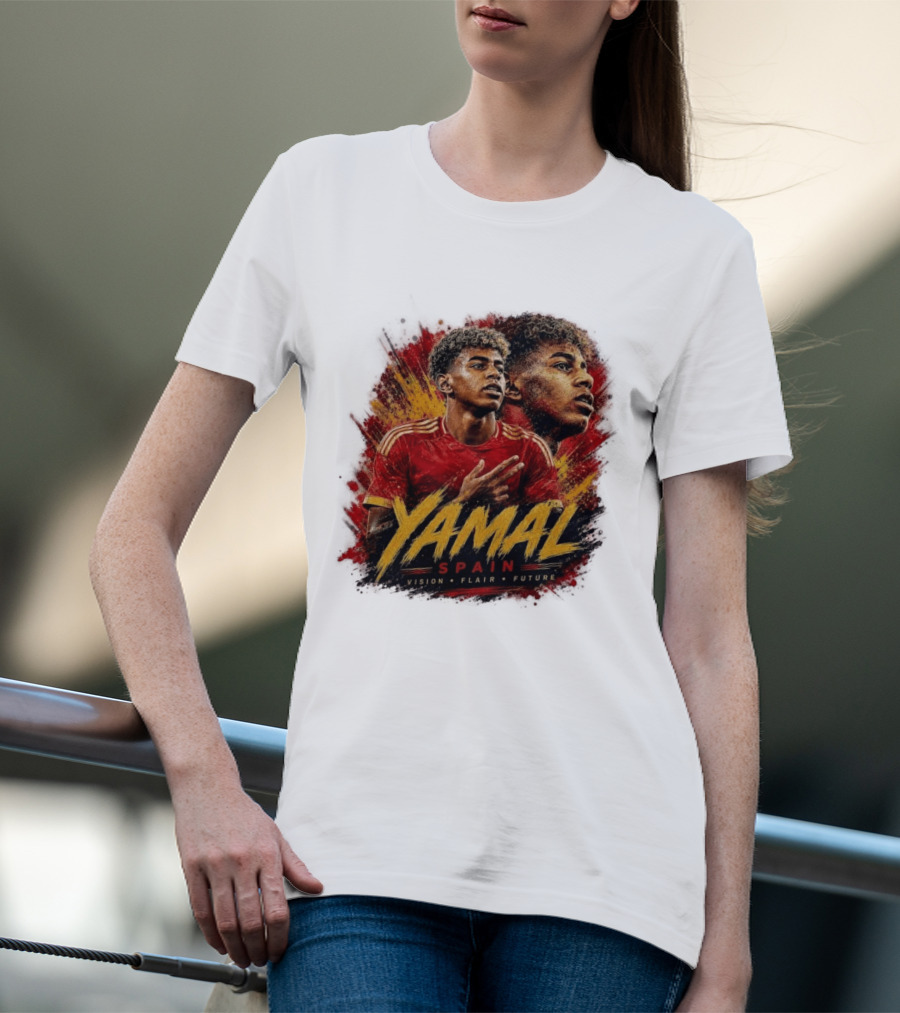 Yamal Spain Vision Flair Future Football T-Shirt