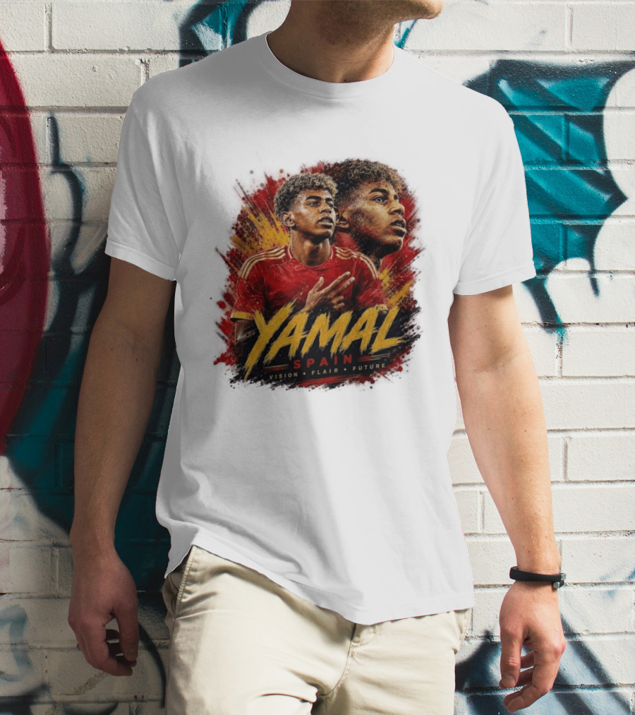 Yamal Spain Vision Flair Future Football T-Shirt