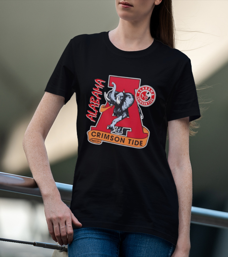 Alabama Crimson Tide Big Al Elephant NCAA Football T-Shirt