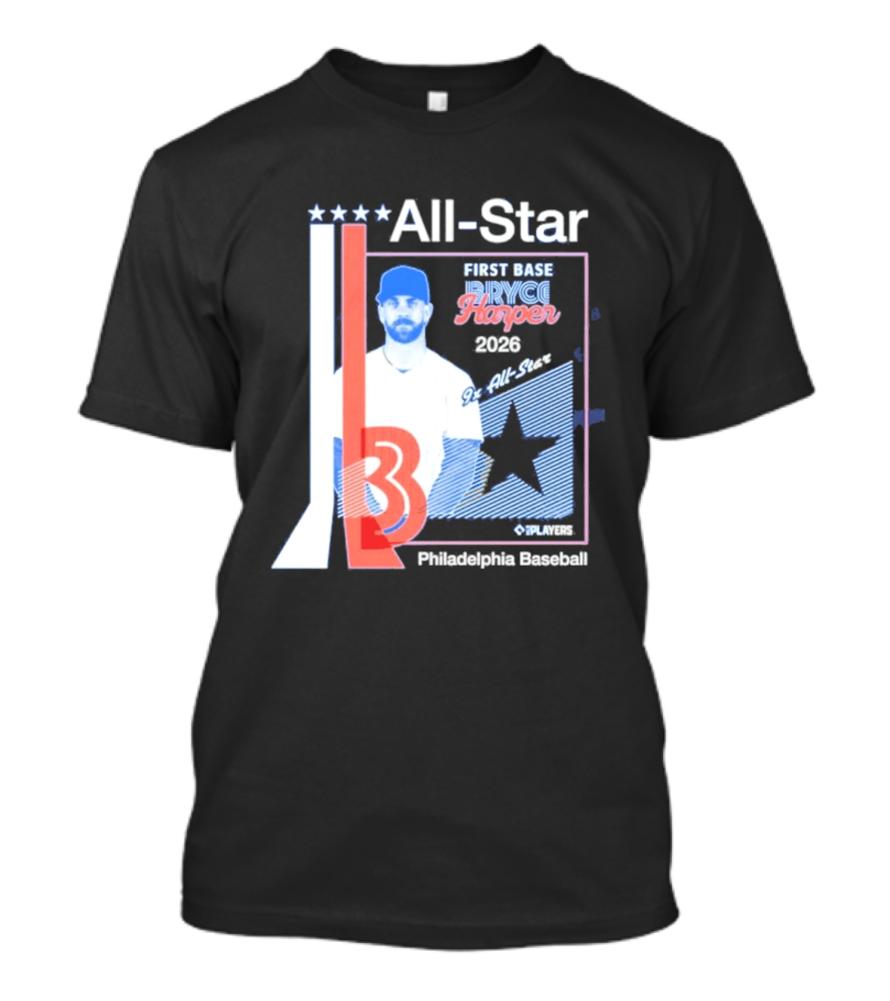 All Star Bryce Harper First Base 9x All Star 2026 Philadelphia Baseball T-Shirt