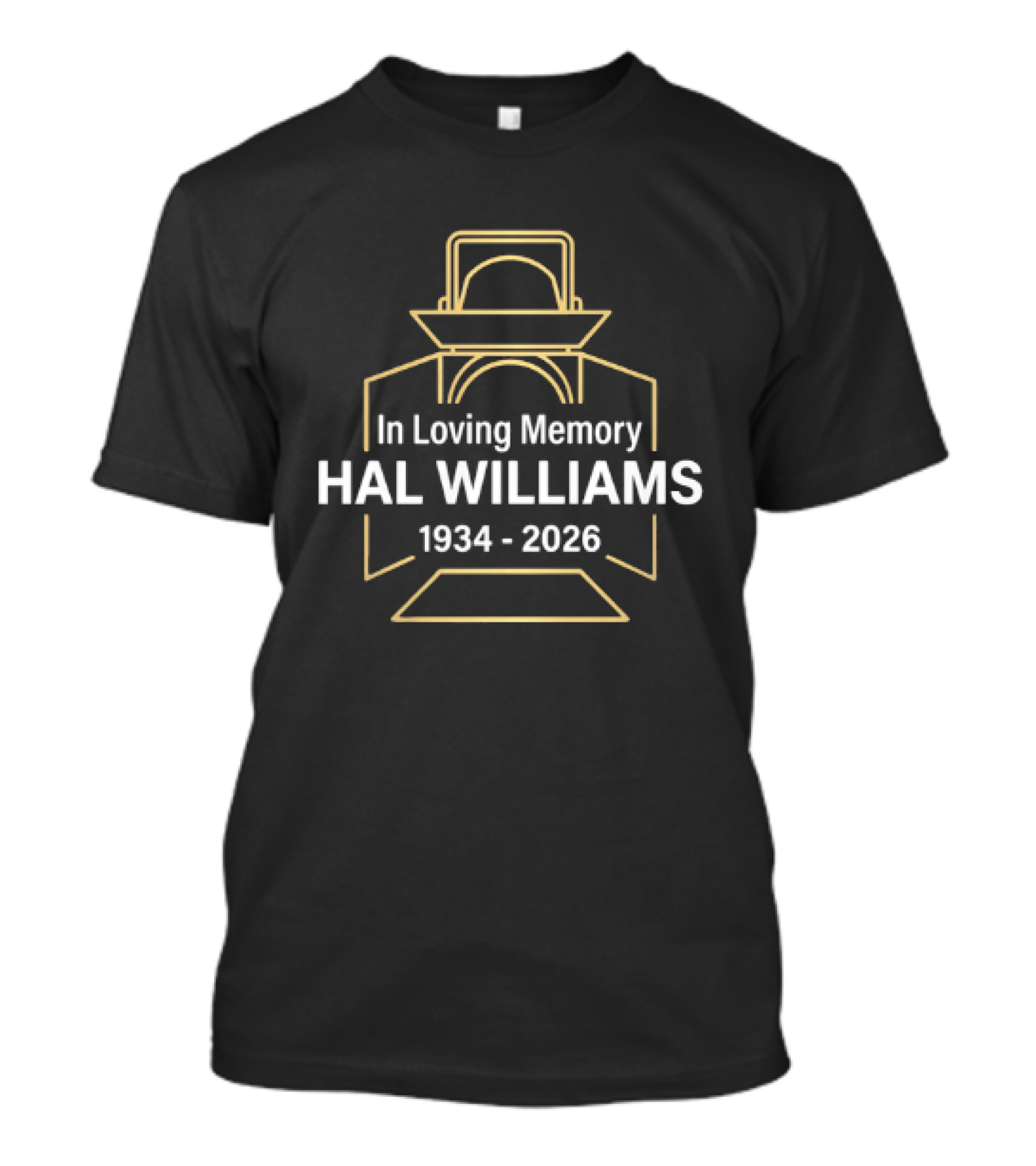 In Loving Memory Hal Williams 1934 2026 Lantern Outline Memorial T-Shirt