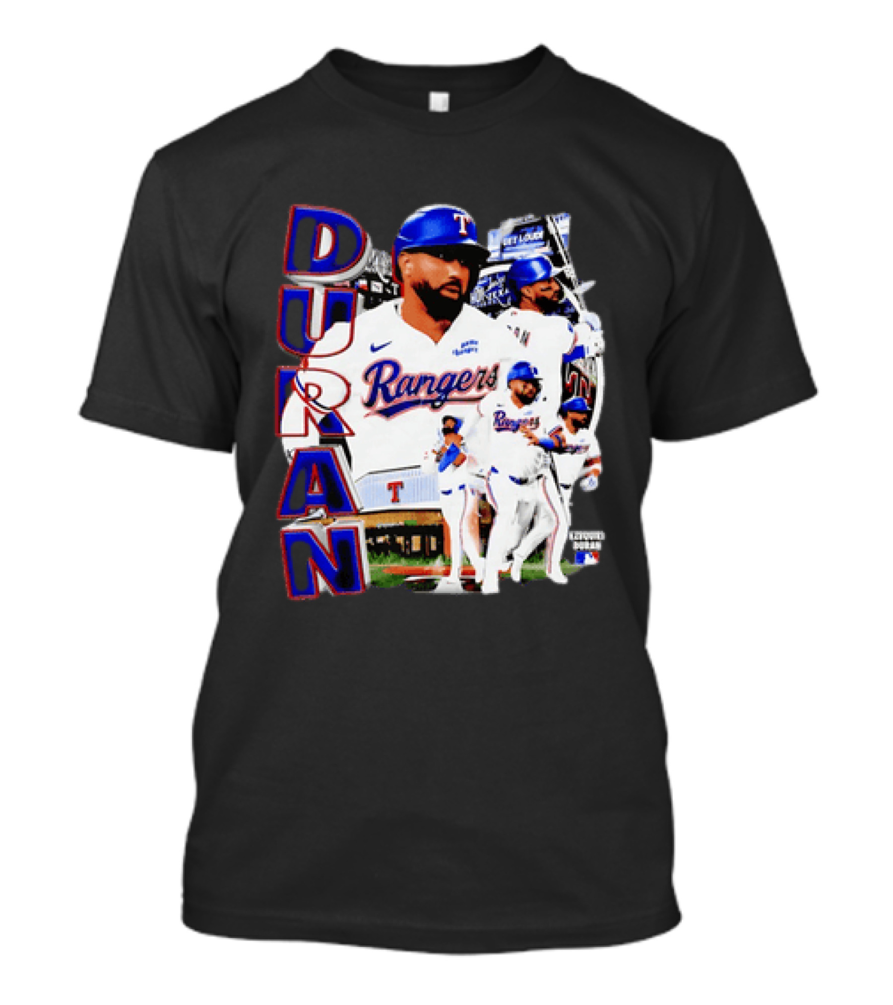 Ezequiel Duran Texas Rangers Player Nike Jersey Collage T-Shirt