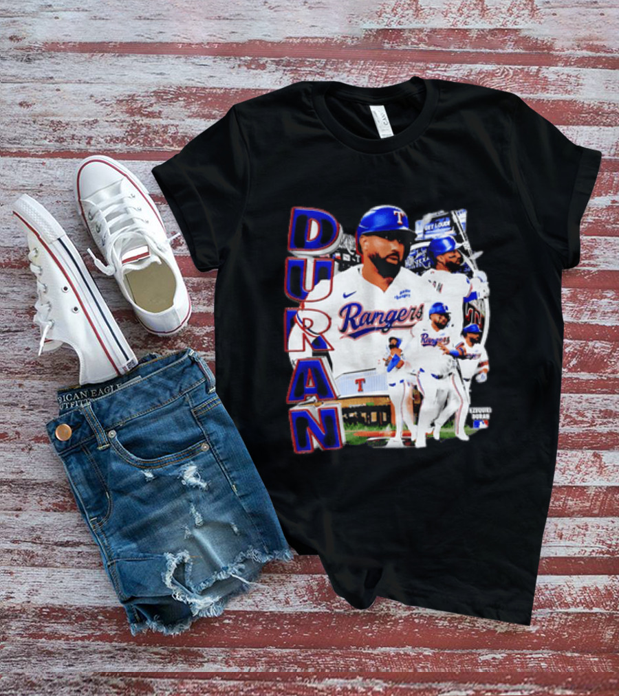 Ezequiel Duran Texas Rangers Player Nike Jersey Collage T-Shirt