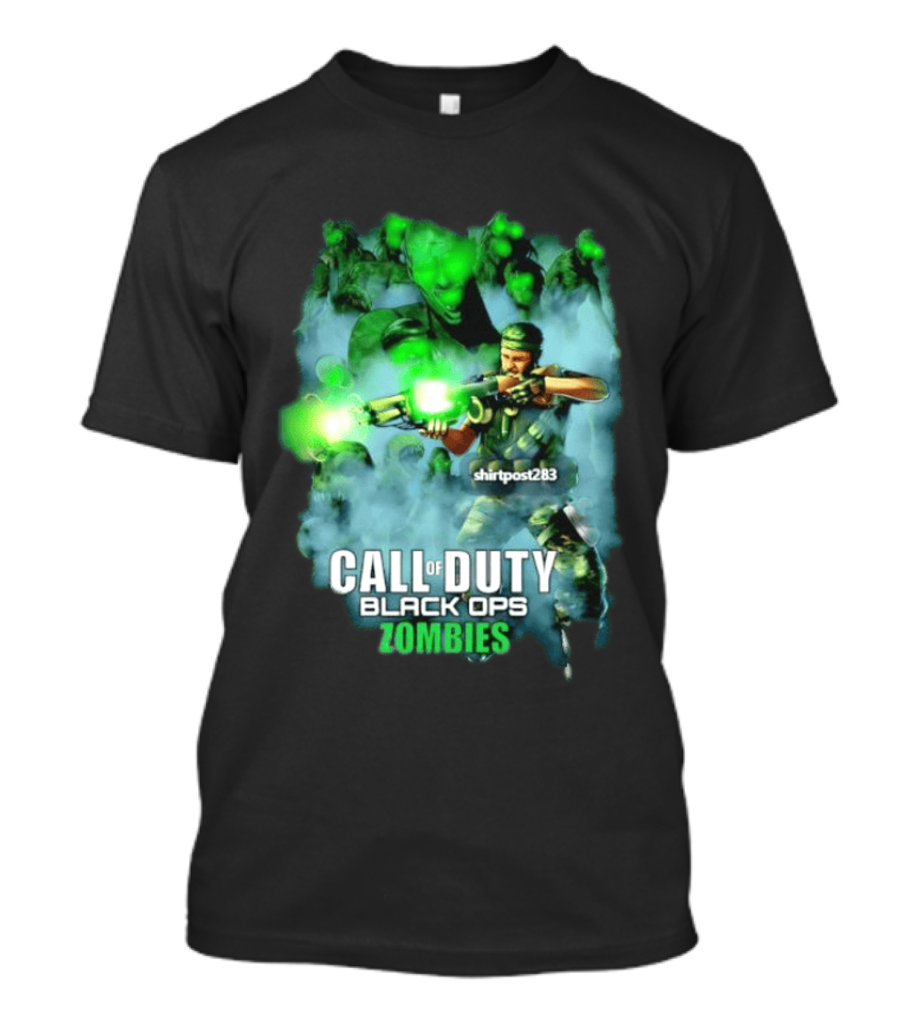 Call Of Duty Black Ops Zombies Tank Dempsey Battle Scene T-Shirt