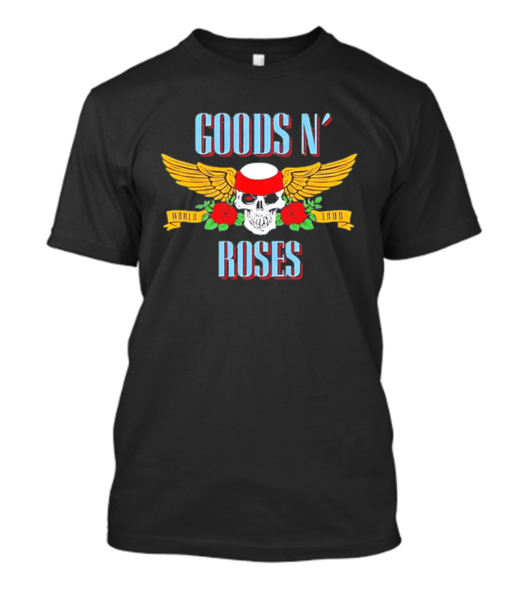 Goods N Roses Skull Wing World Tour T-Shirt