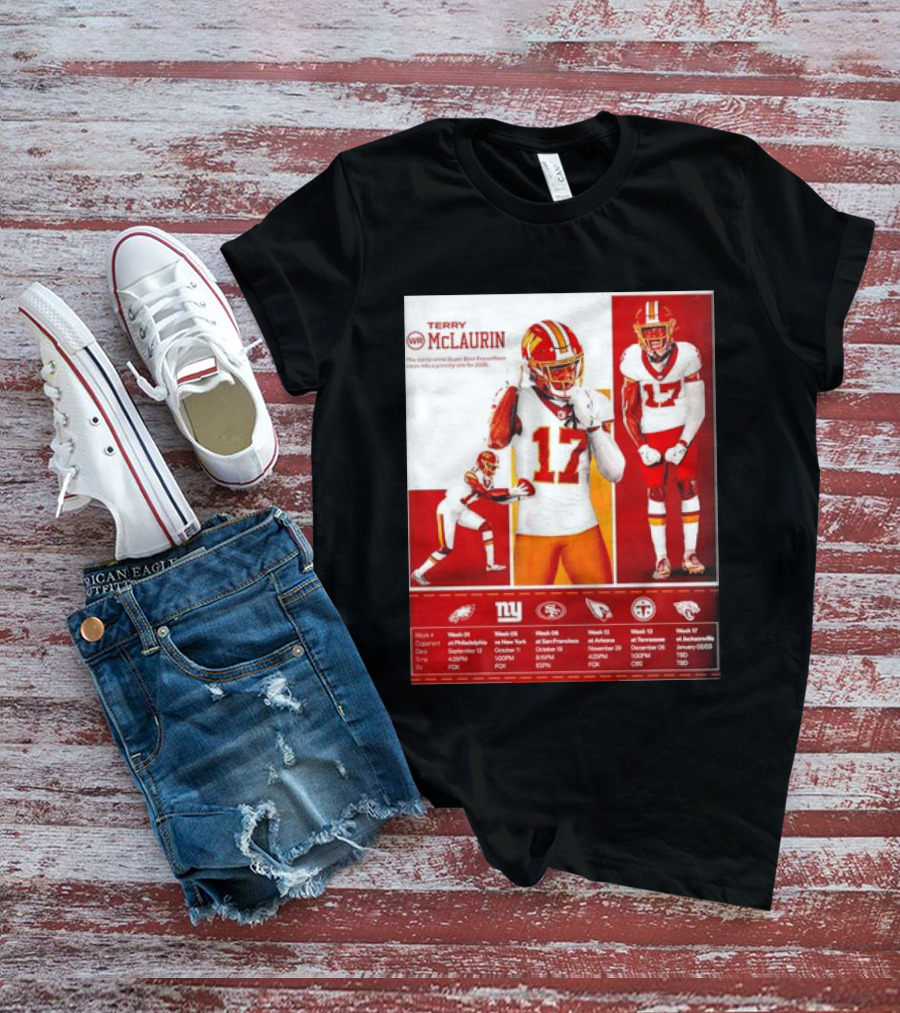 Terry McLaurin Washington Commanders 2026 Schedule NFL Football 17 Jersey Fan Gear T-Shirt